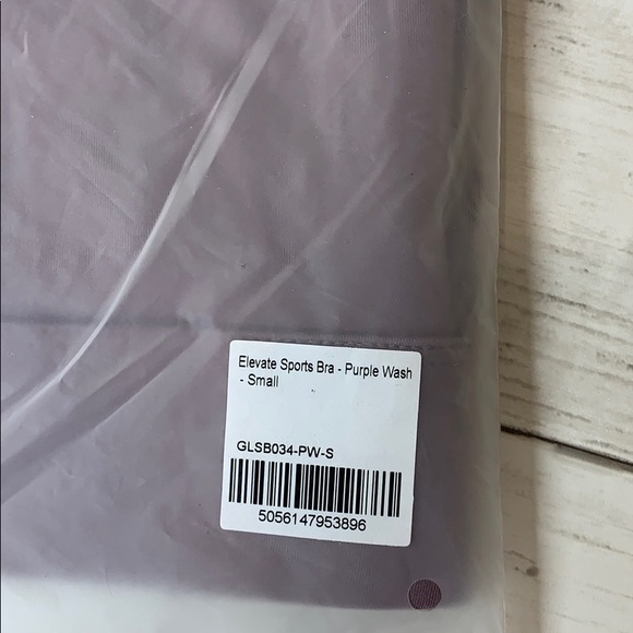 Gymshark elevate sports bra purple wash small NWT - Picture 8 of 8